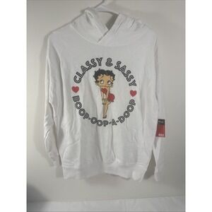 Betty Boop Women's Pullover‎ Hoodie Oversized Small With Classic Betty Boop